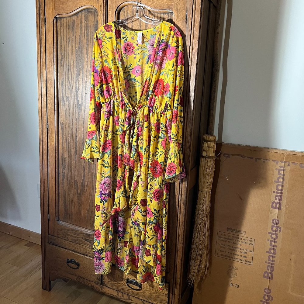 NWT NOBO (No Boundaries) Sheer Kimono Duster, Size XXL/2XG/(19)